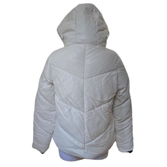 Marc New York Performance Vegan Leather Puffer Jacket Winter White Size Medium - Picture 14 of 17